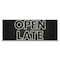 Signmission Open Late Banner Concession Stand Food Truck Single Sided B-120-30123 - alternate 1
